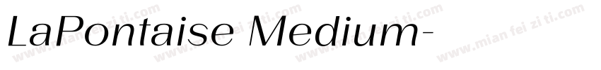 LaPontaise Medium字体转换